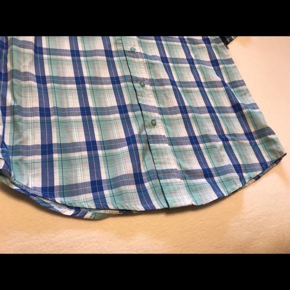 EUC Haggar Button Down Short Sleeve Shirt Size Small - Picture 7 of 8